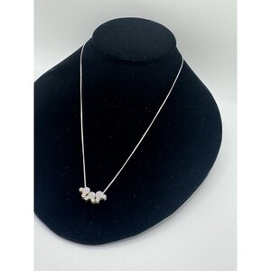 Disney Sterling Silver 925 Mickey Mouse Necklace CZ Cluster Italy image 2