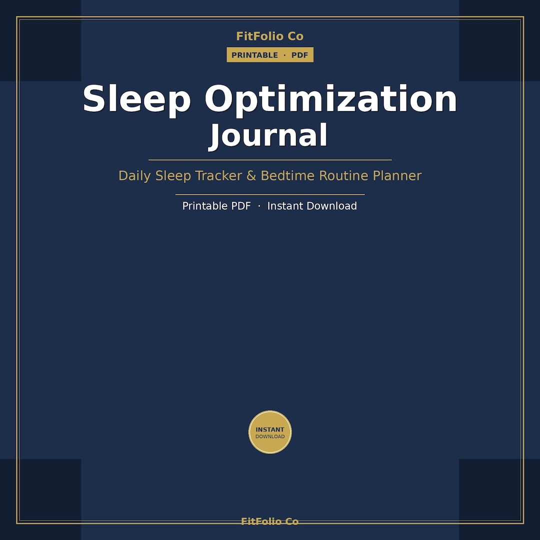 Sleep Optimization Journal Printable | Daily Sleep Tracker | Insomnia ...