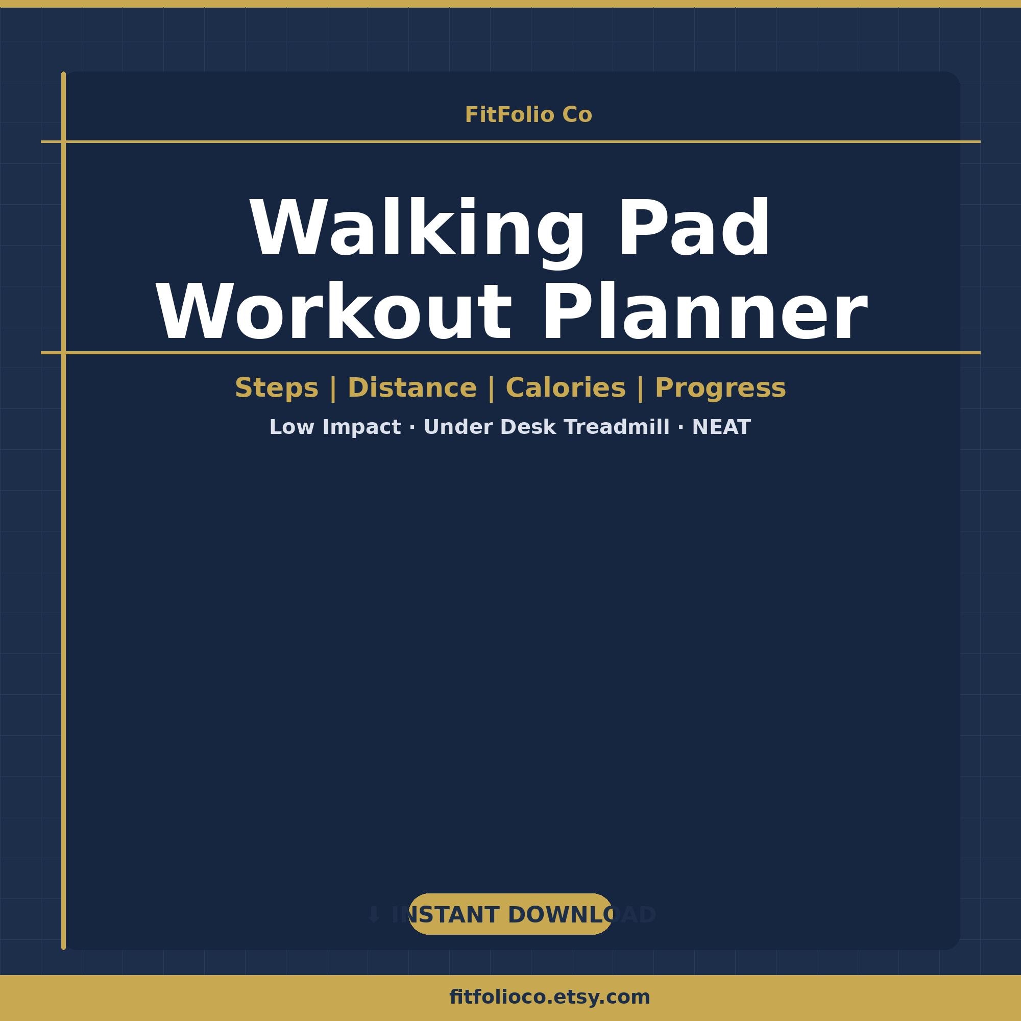 Printable Treadmill Log Walking Pad Workout Planner Printable | Daily Step Tracker | Low Impact ...
