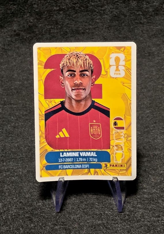 YAMAL GOLD SPAIN World Cup 2026 Trading Card Sticker