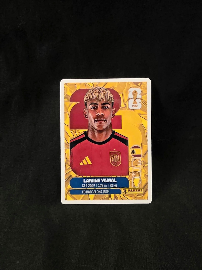 Lamine Yamal Gold España Copa Mundial 2026 Tarjeta Coleccionable imagen 2
