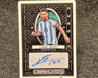 MESSI 1/1 AUTO OBSIDIAN Trading Card Sticker