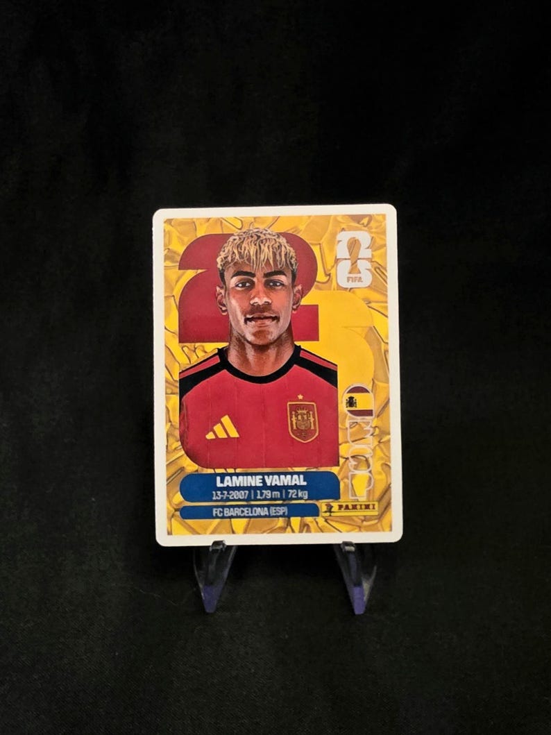 Lamine Yamal Gold España Copa Mundial 2026 Tarjeta Coleccionable imagen 1