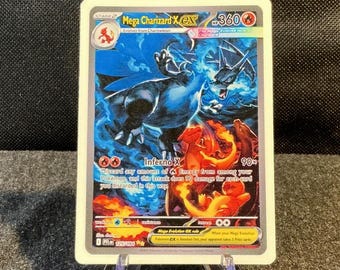 Mega Charizard EX Trading Card Sticker