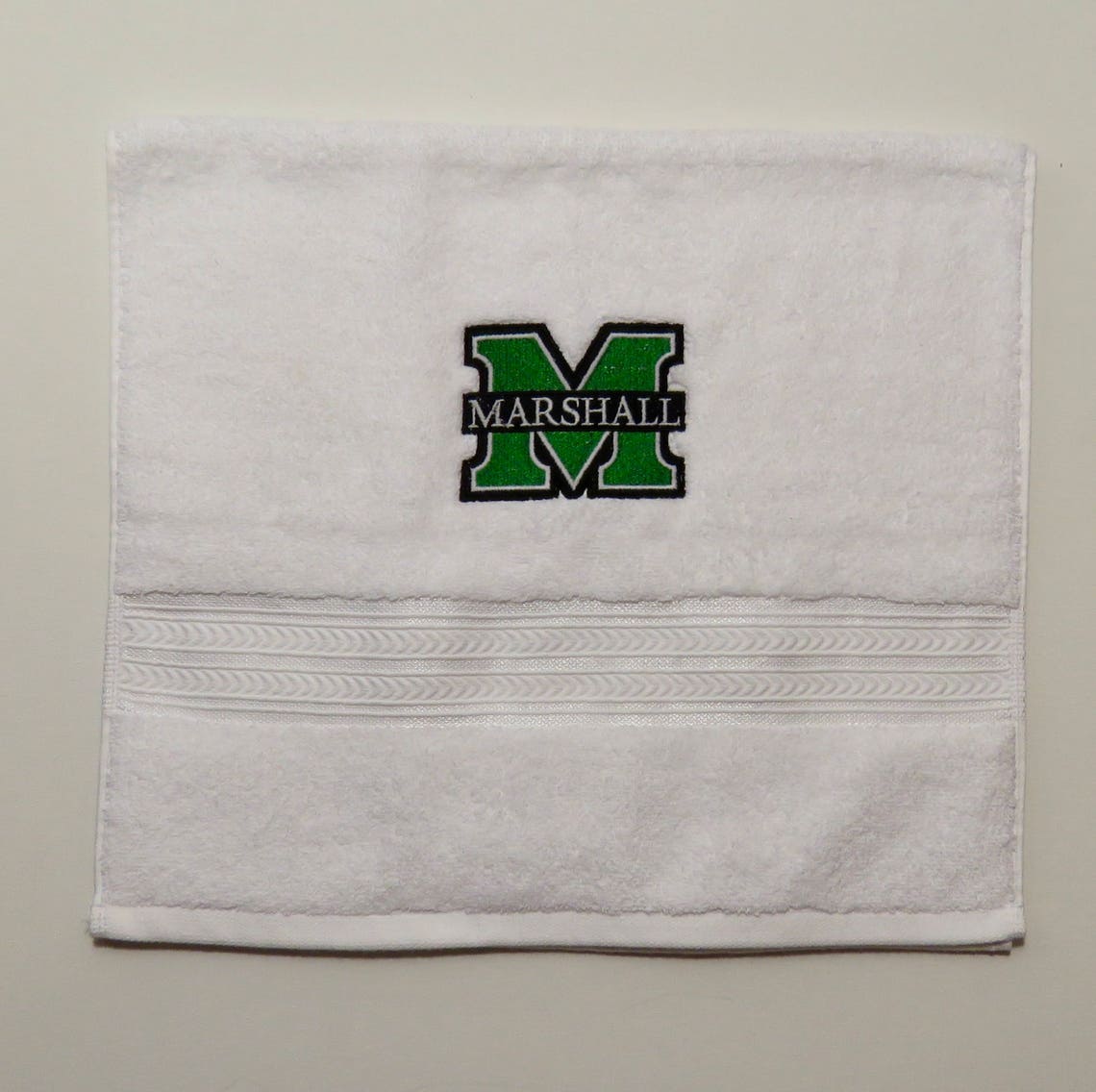 Kitchen Hand Towel with Marshall University Logo embroidery Etsy