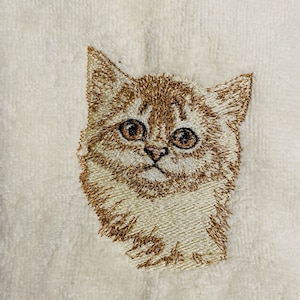 Golden Cat hand towel