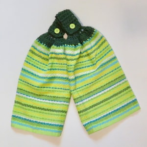 Scuba Lime/Chevron Kitchen Hand Towel Set of 2