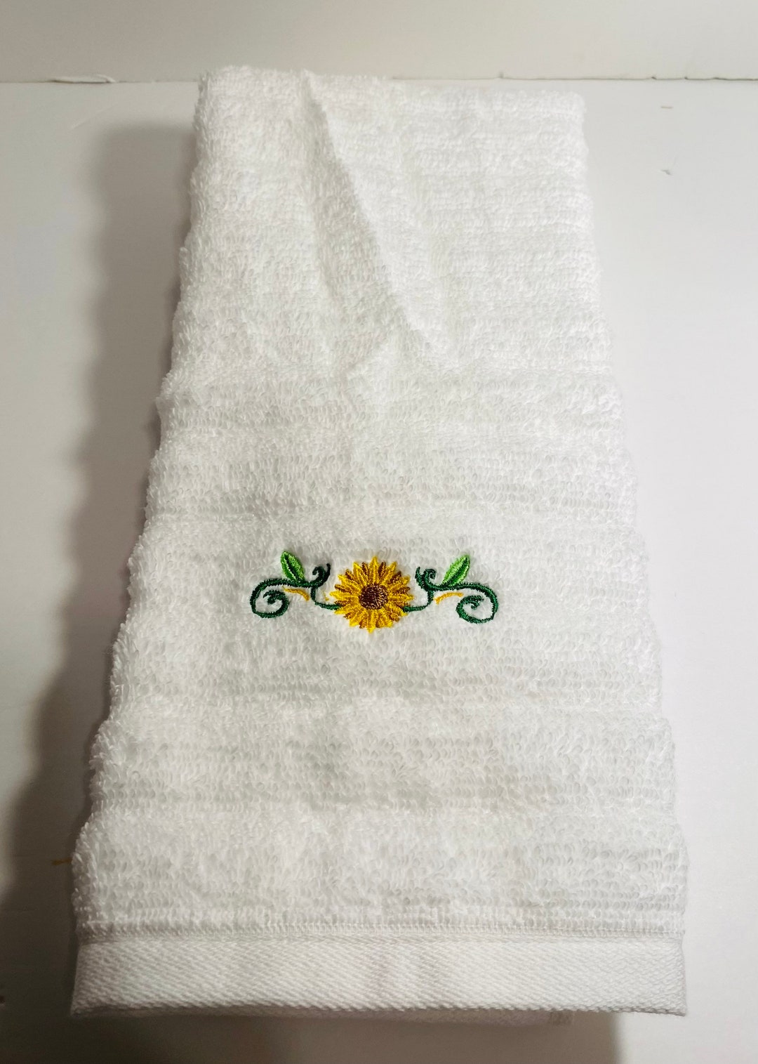 Sunflower Hand Towel Etsy
