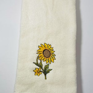 Sunflower hand towel