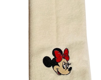 Minnie Mouse Embroidered Hand Towel