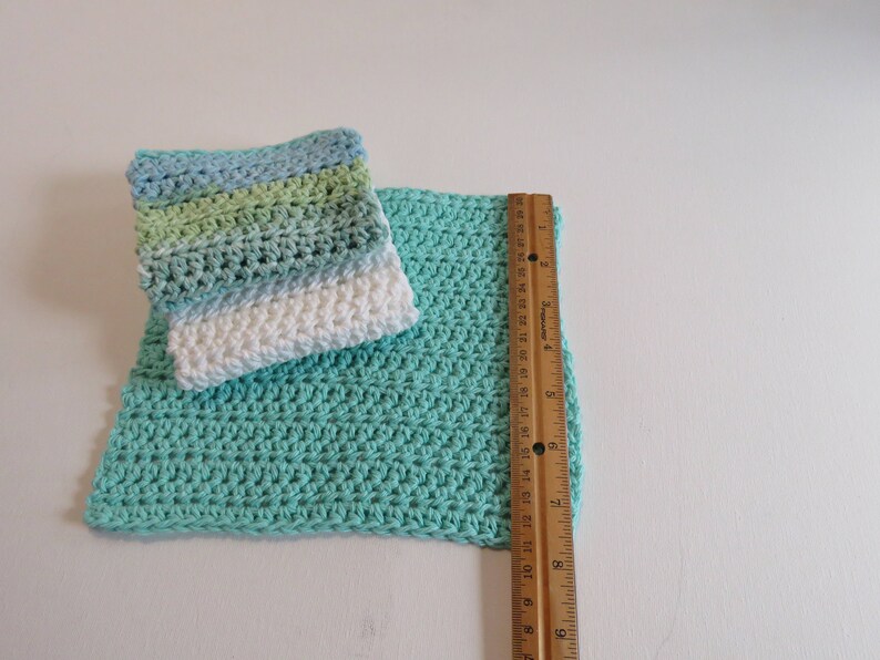 World's Best Handmade Dishcloths 100 USA Cotton Set of 3 Etsy