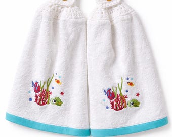 Under the Sea Hanging Kitchen Towels Set of Two