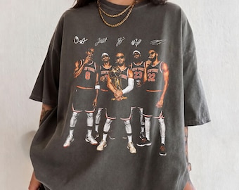 Vintage 90s Jalen Brunson Anunoby KAT Josh Hart Robinson Comfort Colors Shirt, New York Champs Basketball Shirt
