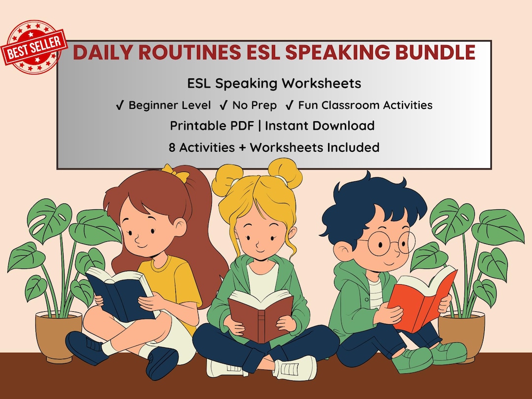 Daily Routines ESL Worksheets | Speaking Activities for Beginners | No ...