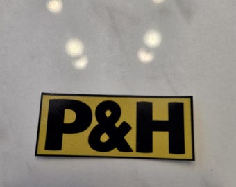 P&H Hard Hat Sticker