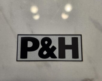 P&H Hard Hat Sticker