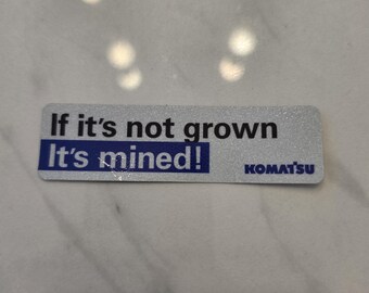 Komatsu Hard Hat Sticker