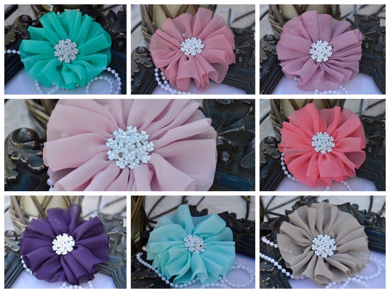 Ballerina Flower Chiffon Flower 3.5 Chiffon Flowers Ballerina Chiffon Flower Scarlet Burgundy Chiffon Flowers Chiffon Ruffle Flower