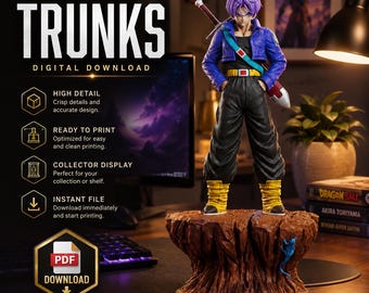 Future Turks STL Bundle, Dragon Ball Anime 3D Print Model Pack, Premium Sammlerfigur Digitaler Download