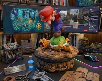 Fichier STL de Super Mario, modèle d'impression 3D de personnage de jeu classique, téléchargement numérique décor de jeu rétro