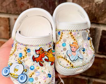 Cinderella Darlin’ Kids Custom Crocs – Tiny Shoes, Big Personality