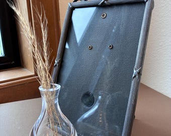 Pewter picture frame 4x6 vintage from West Germany with detailed metalwork