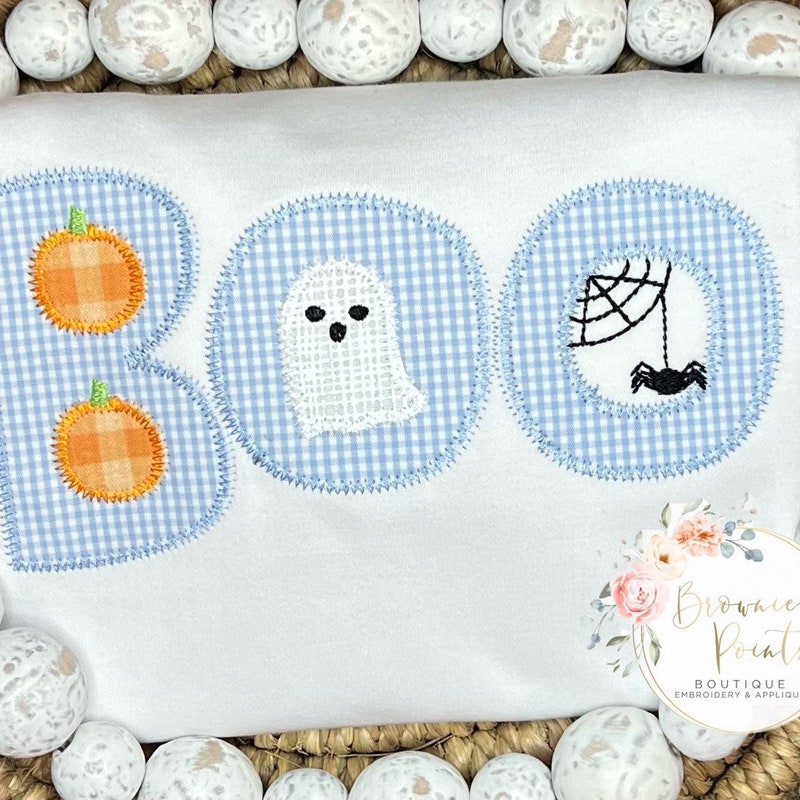 Boys Pumpkin Applique Bubble main image 1
