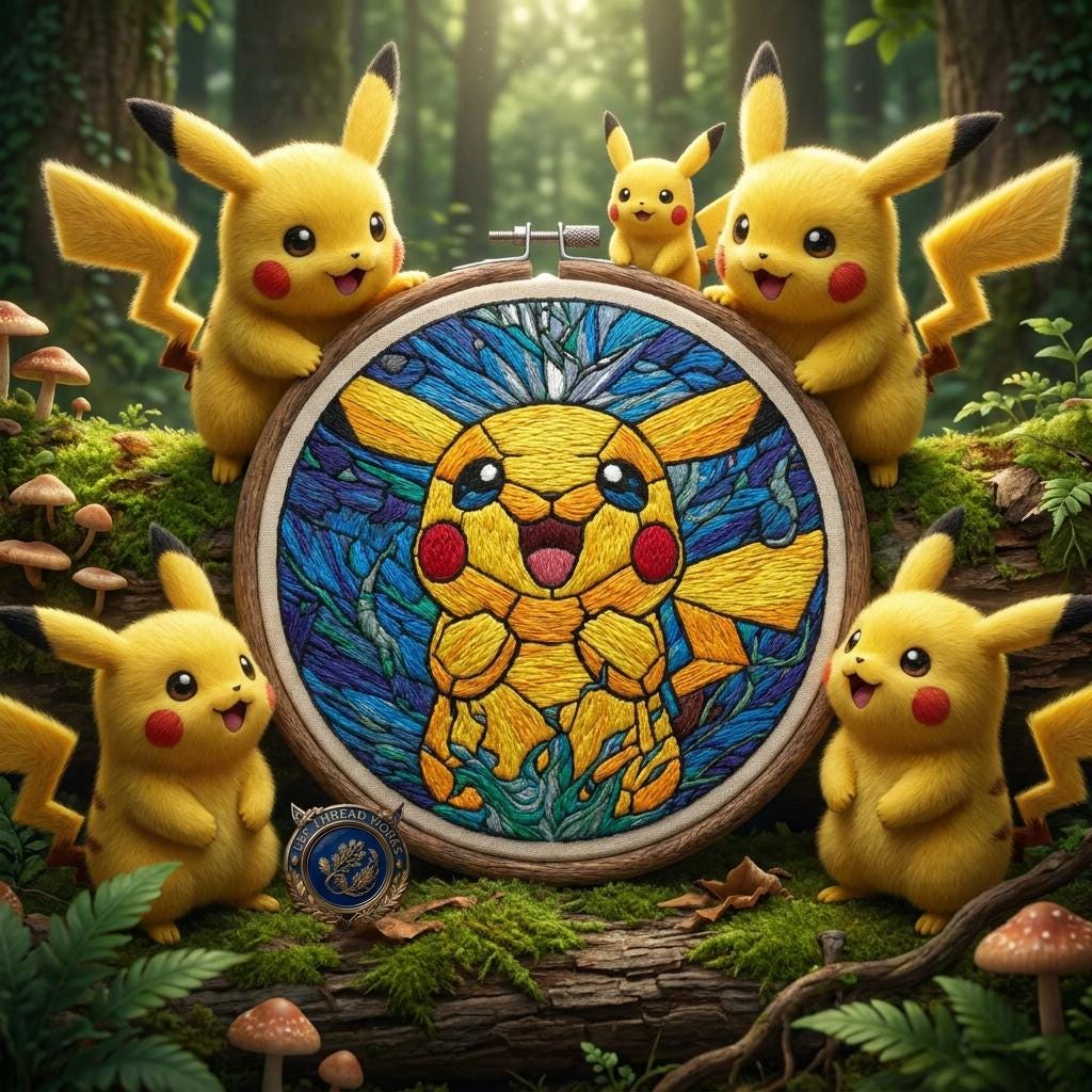 Stained glass pikachu - Etsy 日本