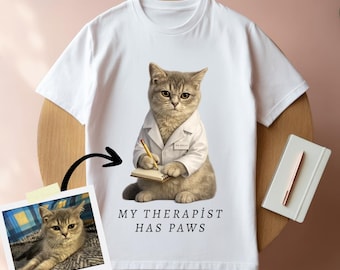 Camiseta personalizada para mascotas / Camiseta pirata para perros, Camiseta personalizada para gatos, Camiseta con retrato de mascota, Camiseta con foto de mascota, Camiseta personalizada con el nombre de la mascota, Regalo en memoria de un perro