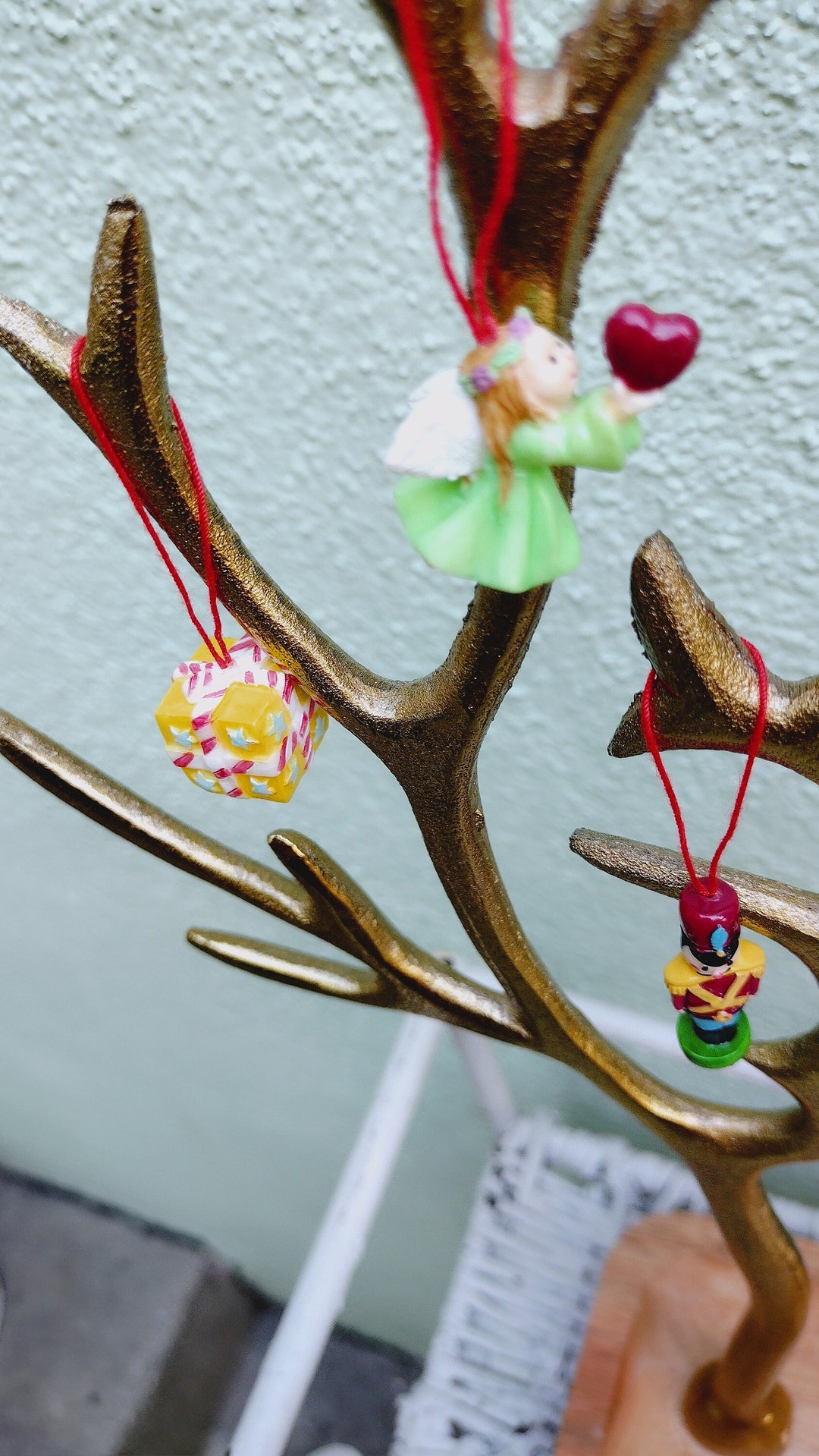 Vintage Miniature Tree Ornaments Set of 6 Tree Decorations Etsy