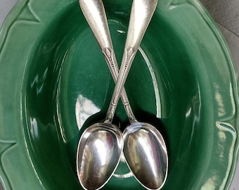 Vintage 1930s Serving Spoons, Two Rogers IS, Inspiration Pattern