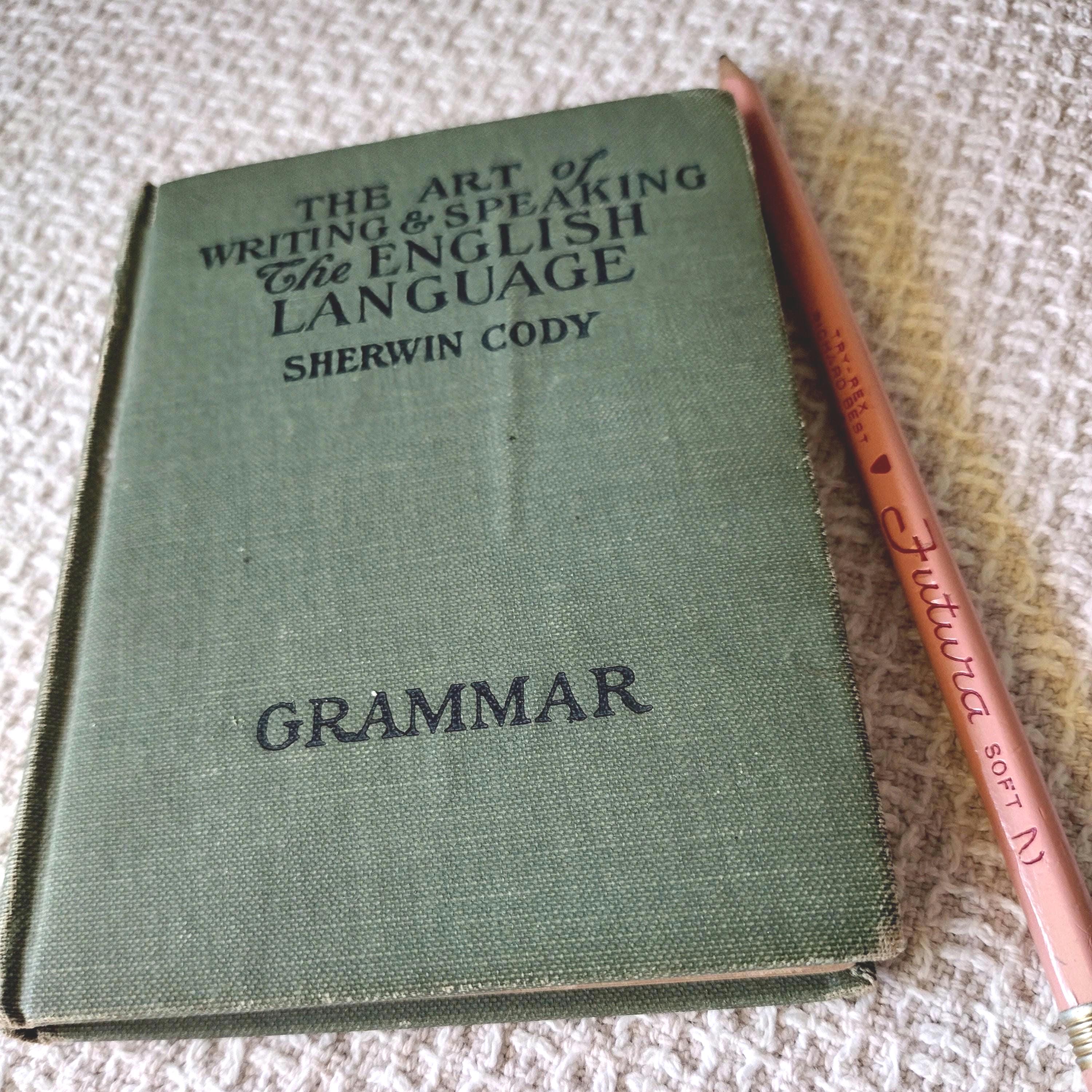 Vintage English Grammar Book - Etsy