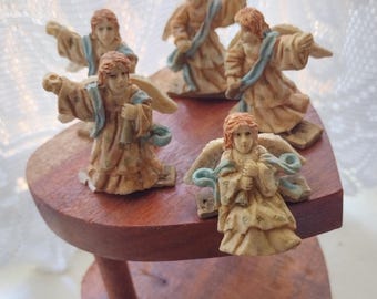 Vintage 1990s Angel Salvage, Lot of 5, Craft Destash, 2" tall