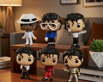 Funko Pop Michael Jackson - Pop Rocks Figur - Modellauswahl (Beat It, Thriller, Smooth Criminal usw.)