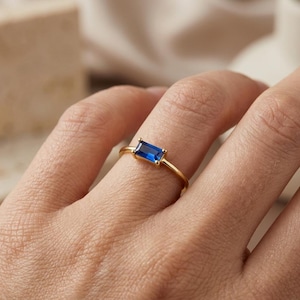 Kubstensring, Sockerkubsring, Fyrkantig stenring, Justerbar ring, Fasetterad ring, Liten kubryting, Stapelring, Fyrkantig ädelstensring
