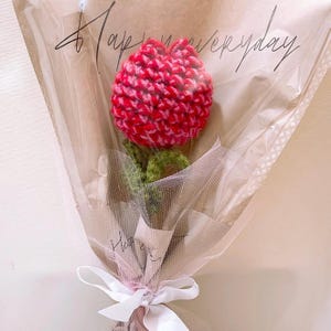 Crochet Flower Bouquet, Assorted Knitted Flower for Birthdays, Anniversaries, Valentine&#39;s Day, Gift for Her