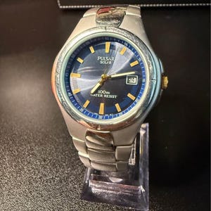 Pulsar Solar Watch - Etsy display picture 3