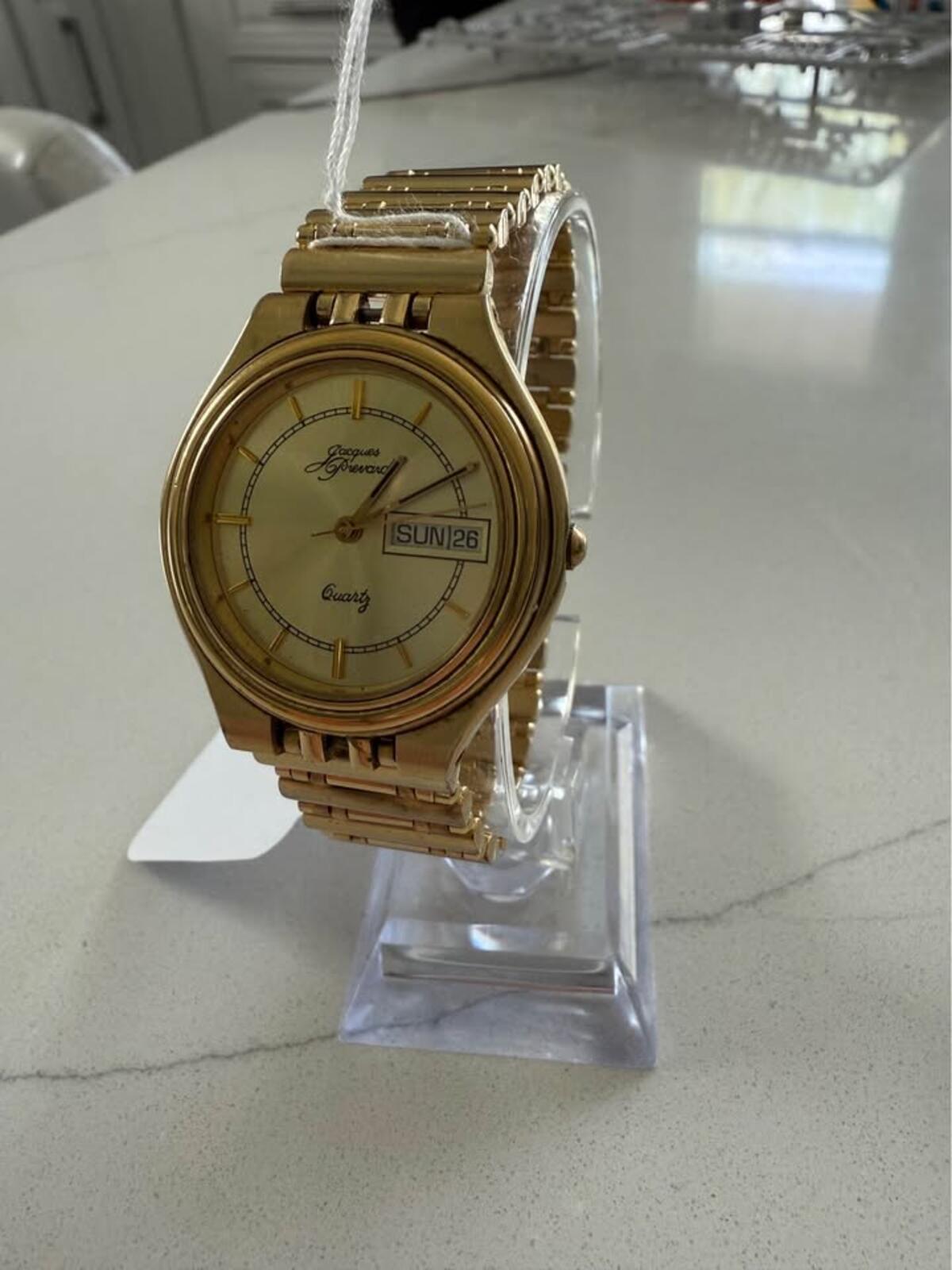 Jacques Prevard Watch Vintage Jacques Prevard Solid 14k Gold Twist Rope Watch  main image 4