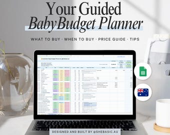 Australian Baby Budget Planner | Google Sheets Template | First Time Parents