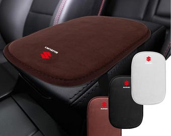 Suzuki Fur Armrest Pad Center Console Non Slip Cover for Swift Jimny Vitara Baleno SX4 Accessories