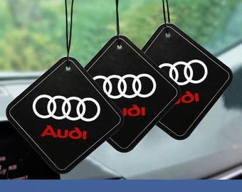 Audi Car Air Freshener Pendant, Interior Perfume Hanging Ornament for A3 A4 A5 A6 Q3 Q5 Q7 TT Accessories