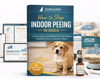 Hund Indoor Pinkeln Lösungsleitfaden PDF | Stoppt Unfälle schnell | Hund Angst Fix | Hausschulungshilfe | Sofort Download