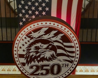 Boîte métallique ZYN 250e anniversaire : motif aigle patriotique gravé au laser souvenir