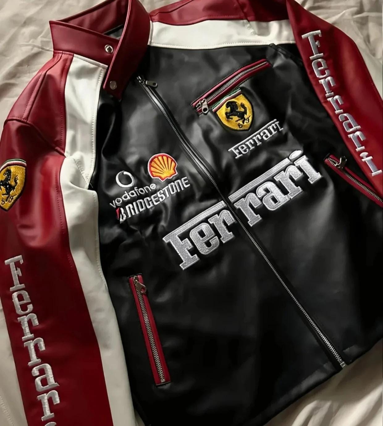 Leather ferrari jacket - Etsy 日本
