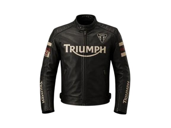 Triumph motorcycle leather jacket - Etsy 日本
