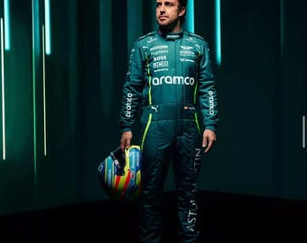 Aston Martin Racing Suit: F1 Go Karting, Digital Print, All Sizes (Men, Women, Kids)