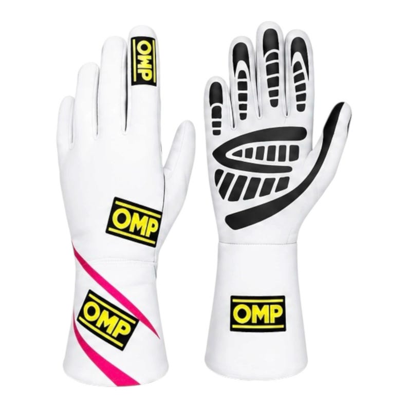 OMP Karting Race Suit Set Gloves Boots white and red CIK FIA Gear image 3