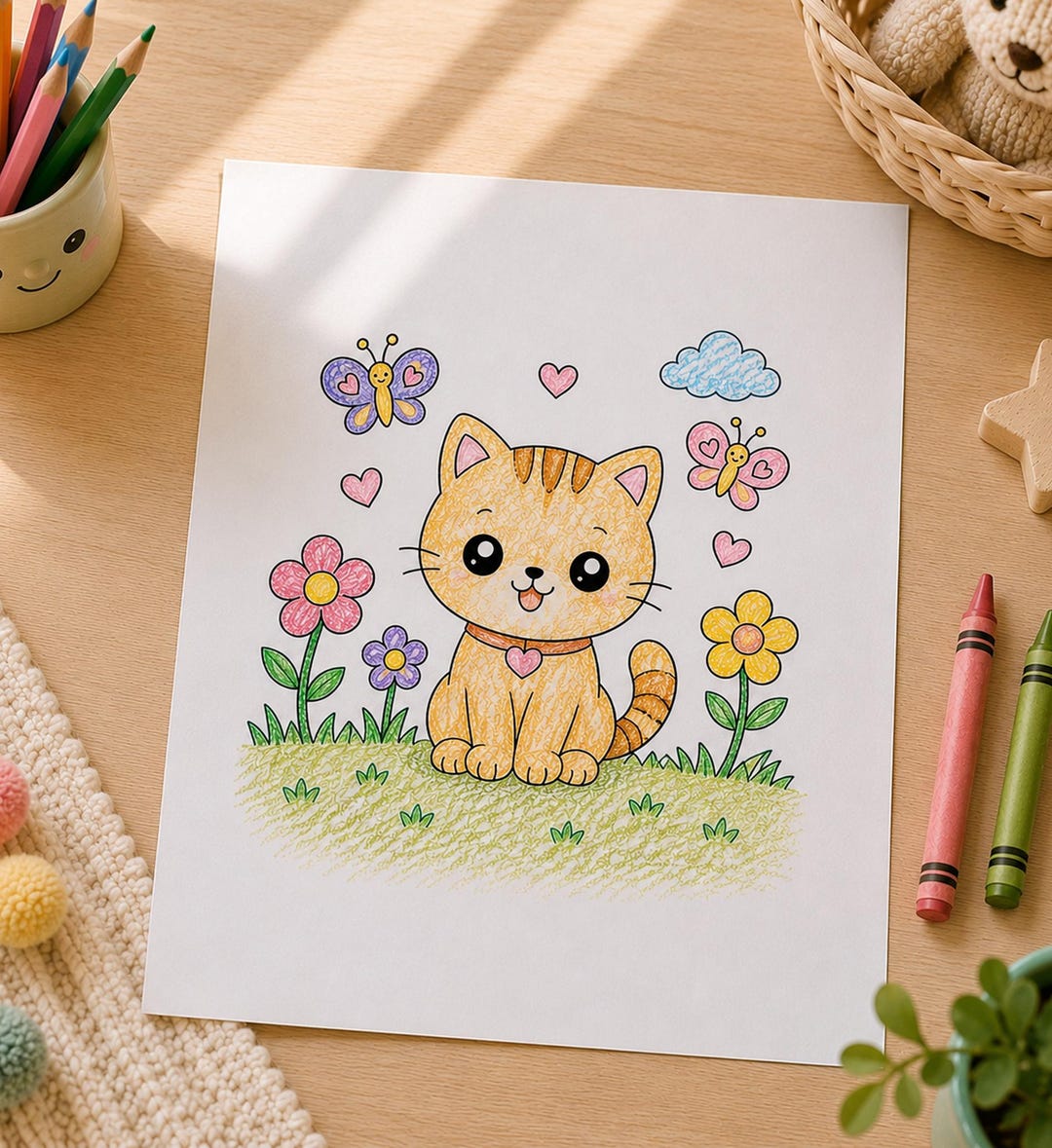 15 Animal Coloring Pages for Kids, Toddler Preschool Activity Book ...
