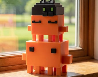 Figurka Claude AI z czarnym kotem | Dekoracja biurka drukowana w 3D | Towarzysz kodowania i prezent technologiczny