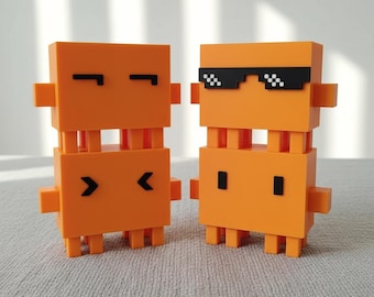 Claude Desk Buddy | Figurka drukowana w 3D | Prezent dla programisty | Dekoracja biurka z motywem technologicznym